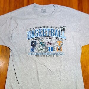 Champion Mens XL NCAA Basketball 2014 Final Four Road to North Texas T Shirt